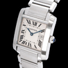 Cartier Tank Francaise MM W51011Q3 White Roman Dial